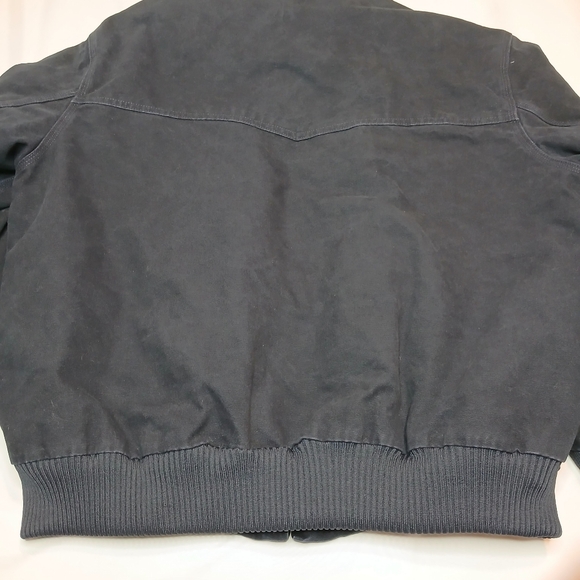 Carhartt Santa Fe Jacket J14 MDT Navy/Black Mens Size 2XL Leather Patch Quilted - Picture 7 of 11